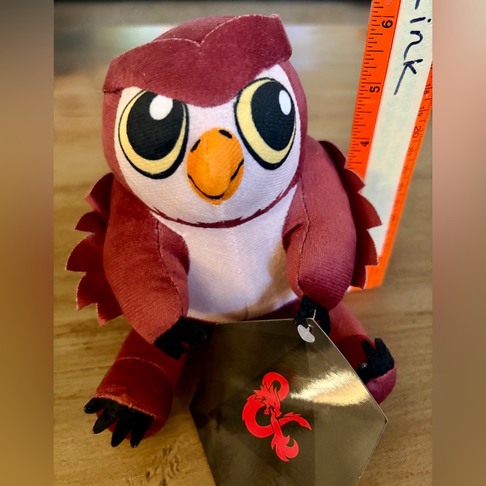 Dungeons Dragons Owlbear Owl Plush 6” Toy Factory PAPER TAG 2024 - Picture 5 of 5